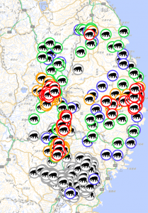 岩手県 熊出没マップ